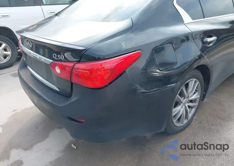 2014 Infiniti Q50 Premium from USA, damaged, VIN JN1BV7AR7EM698741